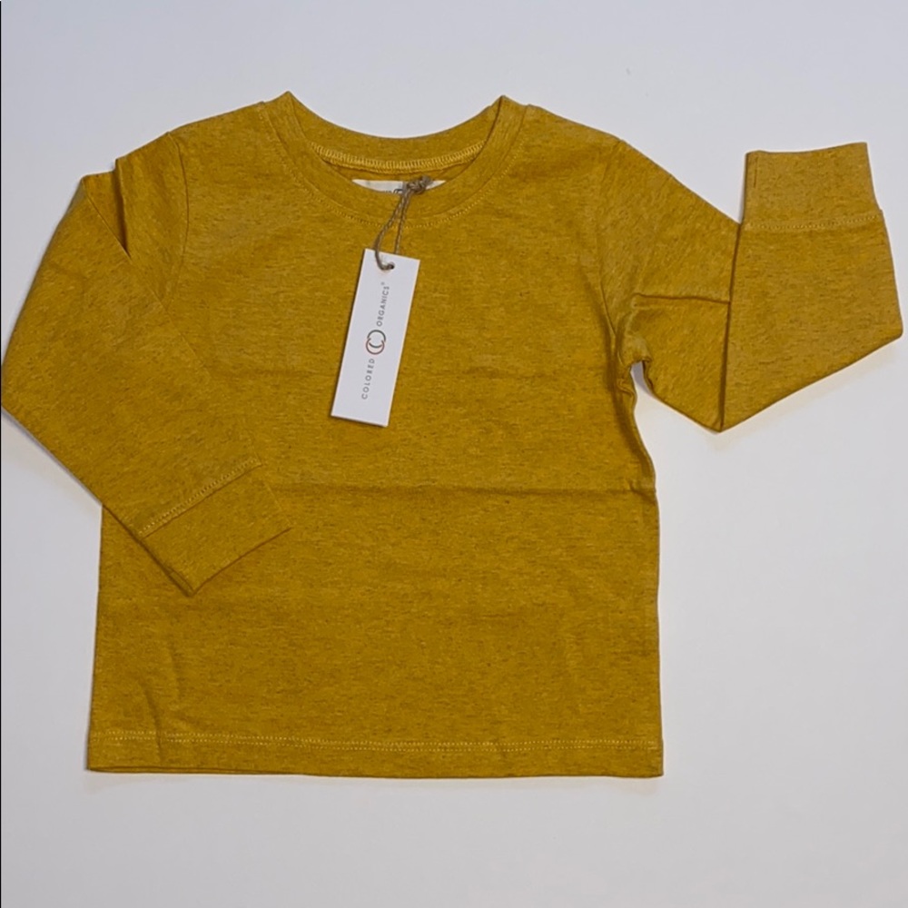 Boys heather mustard L/S shirt.
